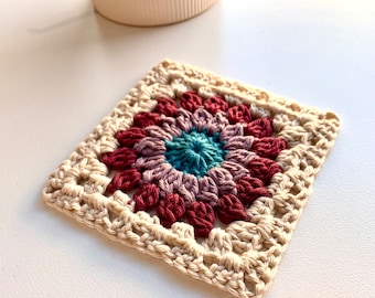 Sunburst Granny Square Crochet Pattern | Beginner Crochet Patterns | Crochet PDF Download