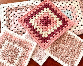 Basic Crochet Granny Square Crochet Patterns | Crochet Patterns | Learn To Crochet Granny Squares For Crochet Beginners