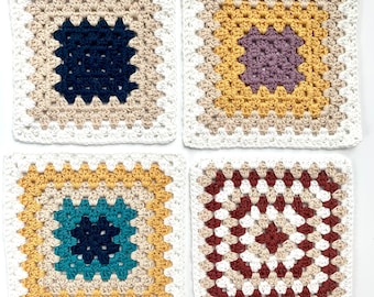 Granny Square Pattern Set | Crochet Granny Square | Crochet Pattern | Crochet | Beginner Crochet Patterns | Easy Granny Square