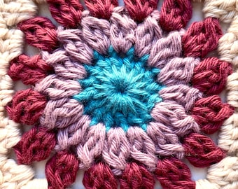 Granny Square Crochet Pattern | Easy Crochet Patterns | Lavender Granny Square Crochet Pattern For Crochet Blanket
