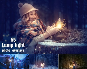 65 Lampen Licht Foto Overlays, Laterne Foto Overlays, Laterne Licht Overlays, Magisches Licht, Lichterkette, Magische Strahlen, Photoshop