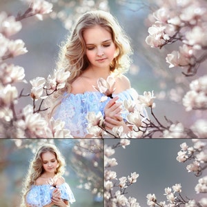 95 Blooming Tree Branch Overlays, Flower Branches Overlays, Flowering Trees, Magnolia Overlays, Wisteria Overlays, Spring Overlays, Summer image 8