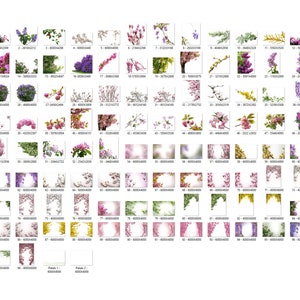 95 superpositions de branches d'arbres en fleurs, superpositions de branches de fleurs, arbres en fleurs, superpositions de magnolia, superpositions de glycine, superpositions de printemps, été image 2