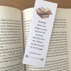 Marcadores de poesía originales, citas de poesía, impresión de poesía, hecho a mano, regalo motivacional inspirador, regalo perfecto para un amigo, regalo para la familia