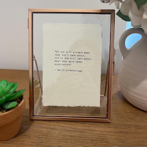 Impresión de máquina de escribir personalizada, elija cualquier poema, letra, frase o cita, regalo perfecto para San Valentín, cumpleaños, aniversario, Navidad y el Día de la Madre.