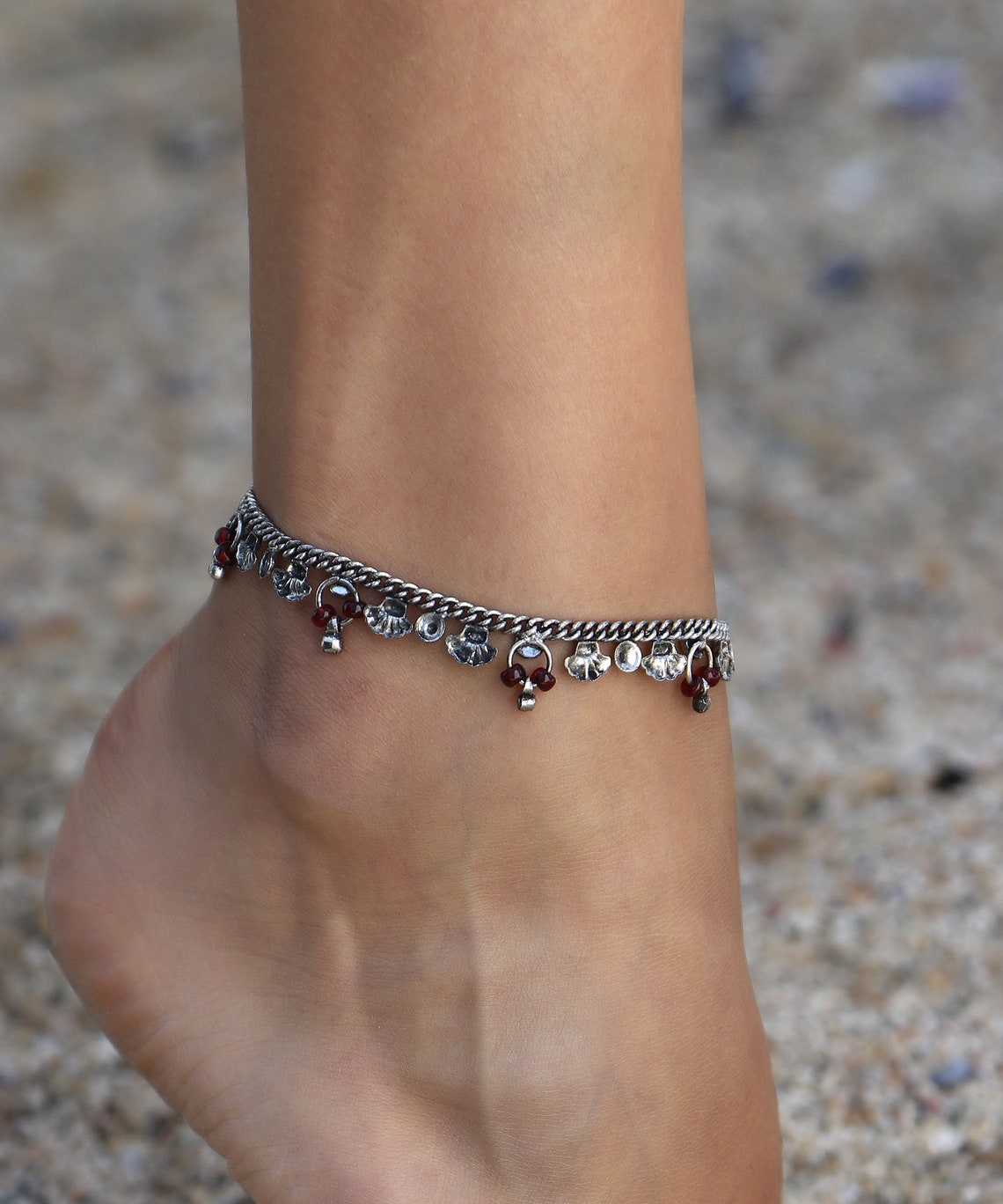 Anklet ankle bracelet anklet for women silver plated Etsy