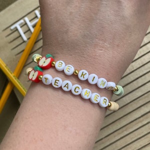 Teacher Gift Teacher Appreciation Teacher Bracelet - Etsy