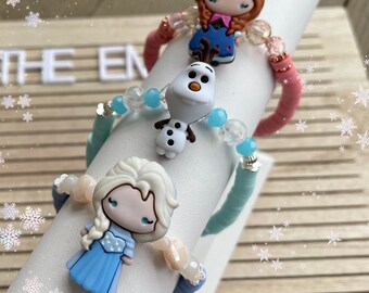 Frozen Inspired Bracelet | Disney Inspired Bracelet | Disney Inspired Jewelry | Elsa Jewelry | Olaf | Disney Inspired | Heishi Bracelet