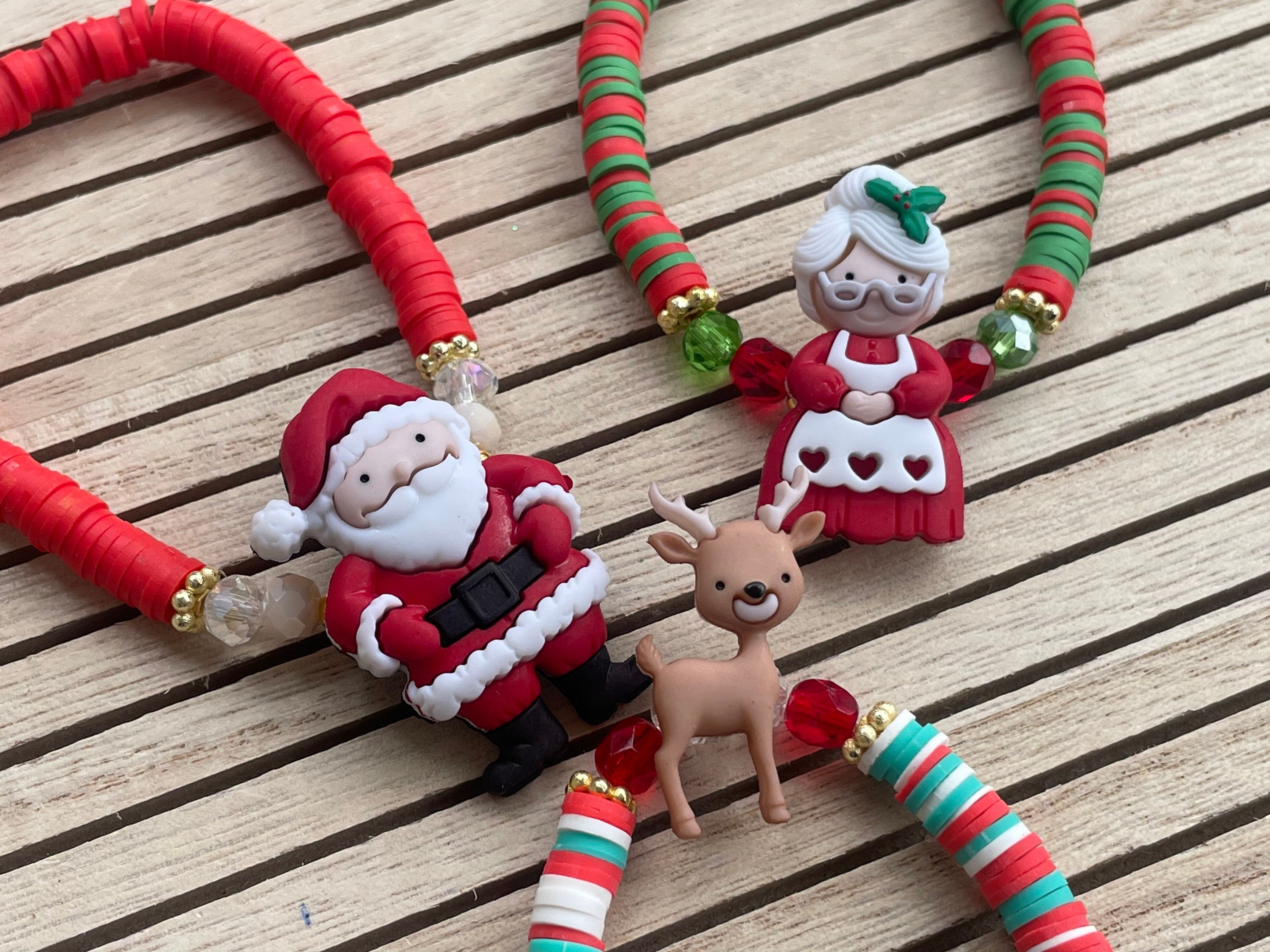 Christmas Bracelets Christmas Jewelry Christmas Heishi Bracelets Santa Raindeer Christmas Gift - Etsy Christmas Bracelets Christmas Jewelry Christmas Heishi Bracelets Santa Raindeer Christmas Gift - Etsy