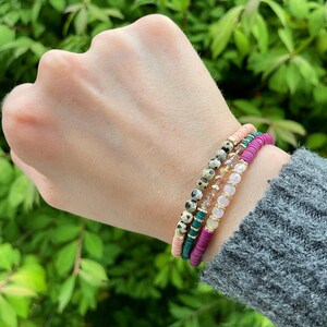 Custom Bead Bracelet | Beaded Bracelet | Custom Bracelet | Dainty Bracelet | Stacking Bracelets