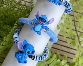 Stitch Bracelet| Lilo and Stitch| Disney Bracelet | Disney Jewelry | Button Bracelet| Heishi Bracelet| Stitch Jewelry |