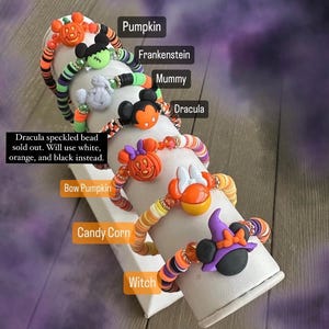 Halloween bracelet | Halloween Mickey | Disney Inspired Bracelets | Disney Halloween | Minnie Bracelet | Halloween Jewelry
