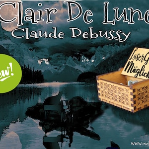 Claude Debussy - Clair de lune Music Box Muziekdoos Nieuw