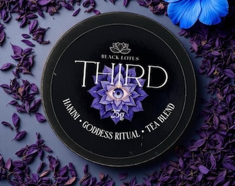 Blue Lotus Tea Blend – Third Eye Herbal Tea, Butterfly Pea Flower Tea, Spiritual Meditation Tea, Ritual Herbal Tea