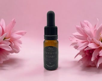 Rose & Geranium Eye Oil | Natural Under Eye Serum for Dry Skin and Fine Lines