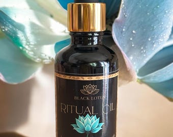 Blue Lotus Ritual Oil for Face, Body, Scalp | Organic Meditation Blend