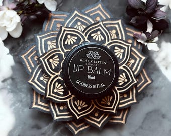 Natural Lip Balm – Vanilla Lip Balm with Shea Butter & Beeswax, Moisturizing Lip Care, Organic Lip Balm, Natural Skincare