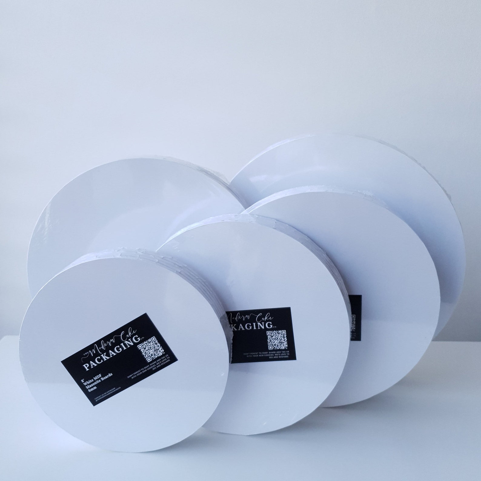 White MDF Masonite Cake Boards Etsy