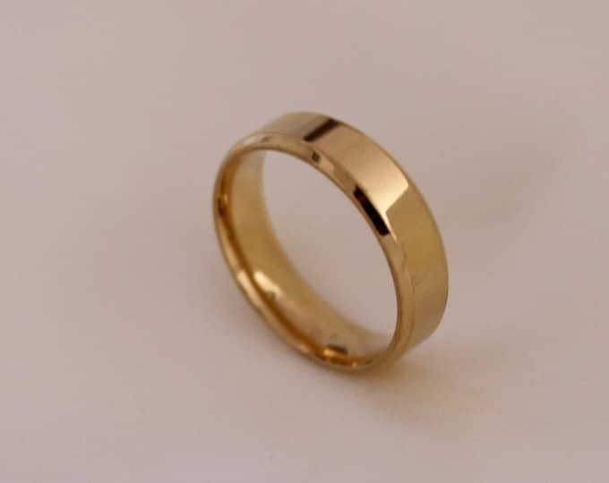 Customized & Engraved Gold Rings, Smooth Blank Stainless Steel Wedding Rings, Gift for Mothers, gift for her