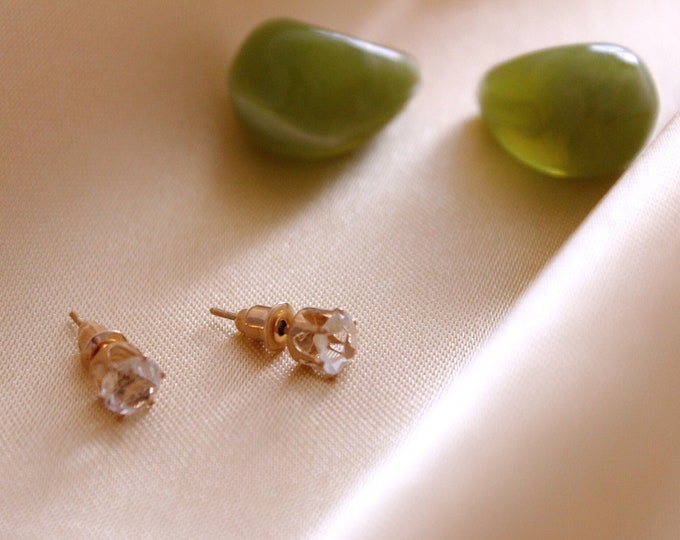 Minimalist Earrings, Hoops Earrings (3pcs) Set, Fashion Geometric Pearl Circle Drop Earrings Set, Set of Green Earrings Jewelry for Women