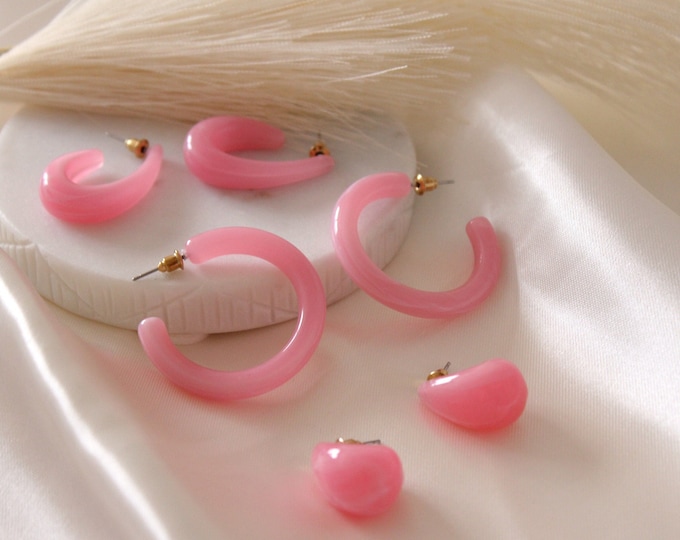 Gold Earrings, Hoops Earrings (3pcs) Set, Minimalist Earrings, Geometric Pearl Circle Drop Earrings Set, Set of Earrings Jewelry for Women