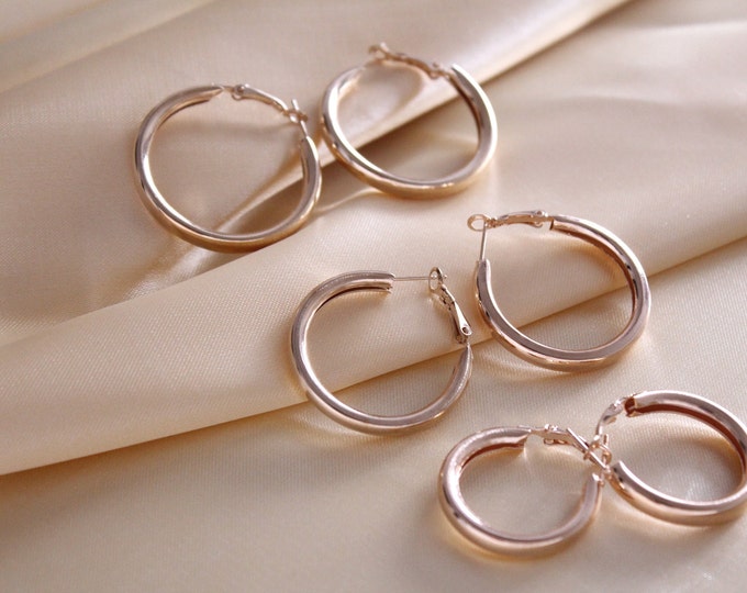 Gold Earrings (6pcs) Set, Minimalist Earrings, Geometric Pearl Circle Drop Earrings Set, Gift for Mom, Gift for Her, Dainty Earrings