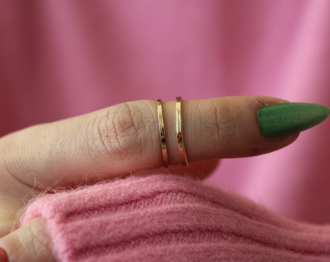 Minimalist Rings, Stainless Steel, Zircon Wedding and Engagement, Casual Rings, Waterproof Women's Jewelry