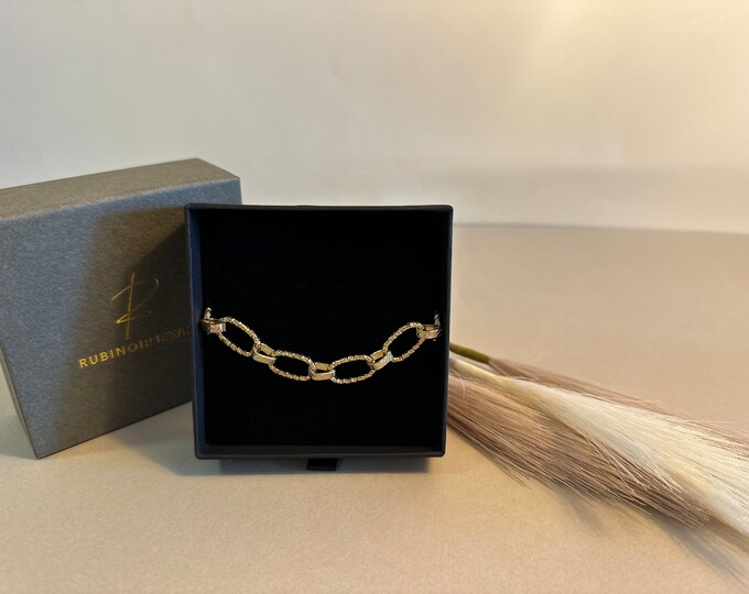 Clip Gold Bracelet, Stainless Steel Bracelet, Women's Jewelry, Gift for Her, Waterproof Bracelet, Dainty Bracelet