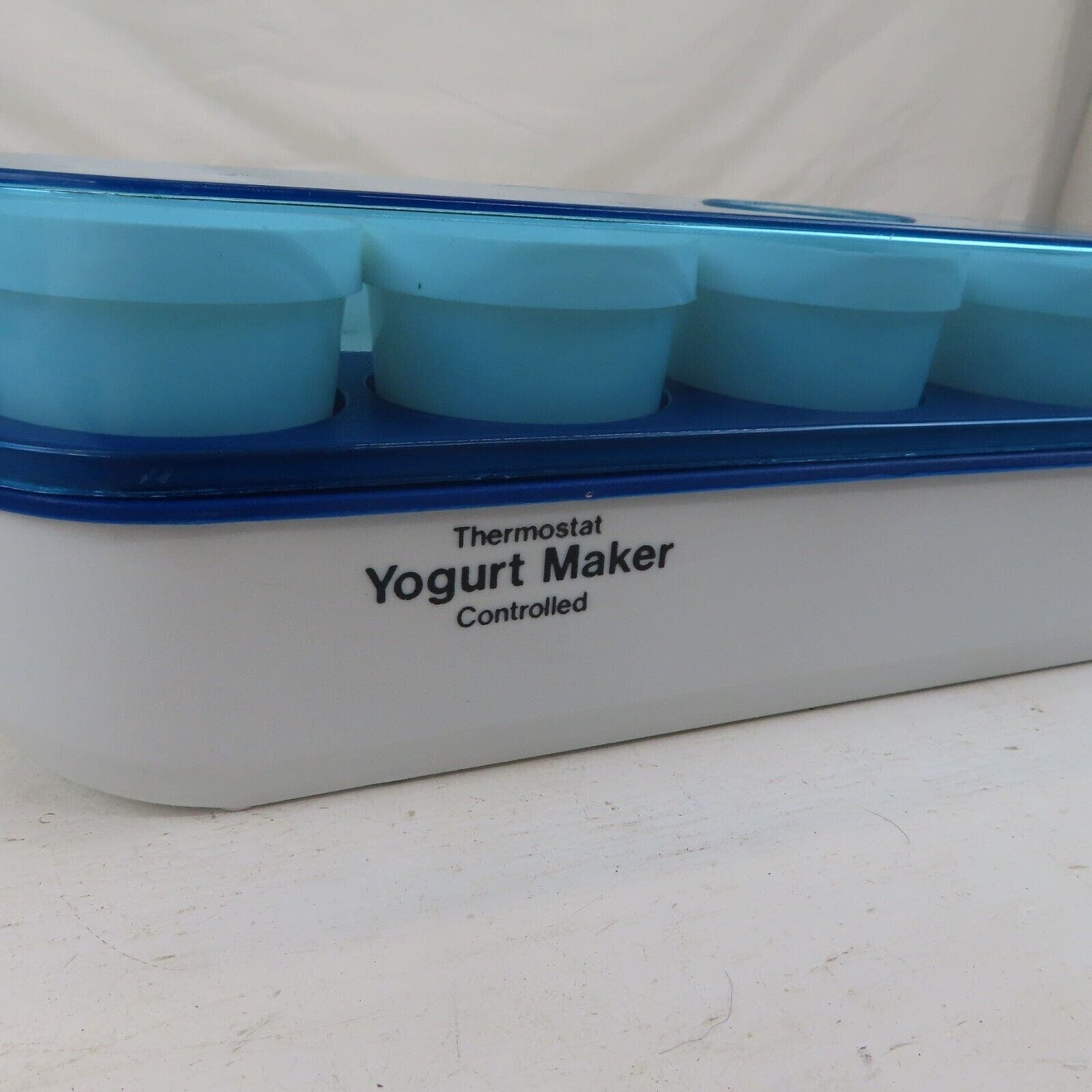 Salton Cosmopolitan Yogurt Maker Milk Glass Cups Model YM4 Thermostat