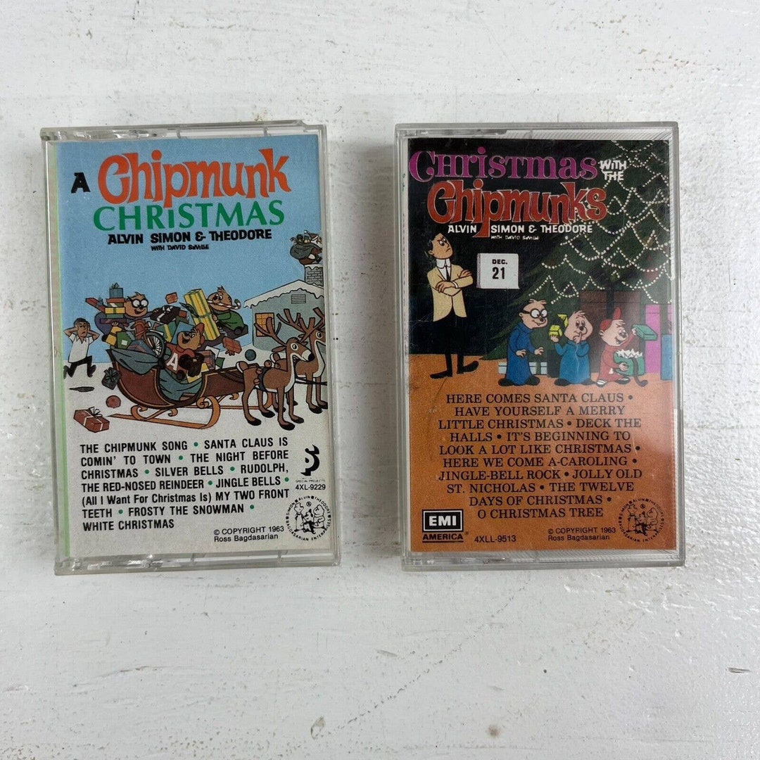 Alvin and the Chipmunks Christmas Audio Cassette Tape Lot 2 Etsy