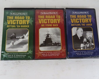 The Winning of World War II: 1933-1944 (VHS) WW2 3 Cassette Tape Set