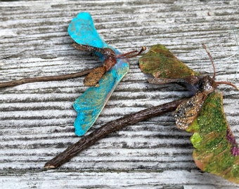 From the Woods are crafted creatures made from gathered organic materials found in the woods. Dragonflies unique and one-of-kind.