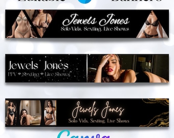 OnlyFans Banner Template, Content Creator Essentials (Canva)
