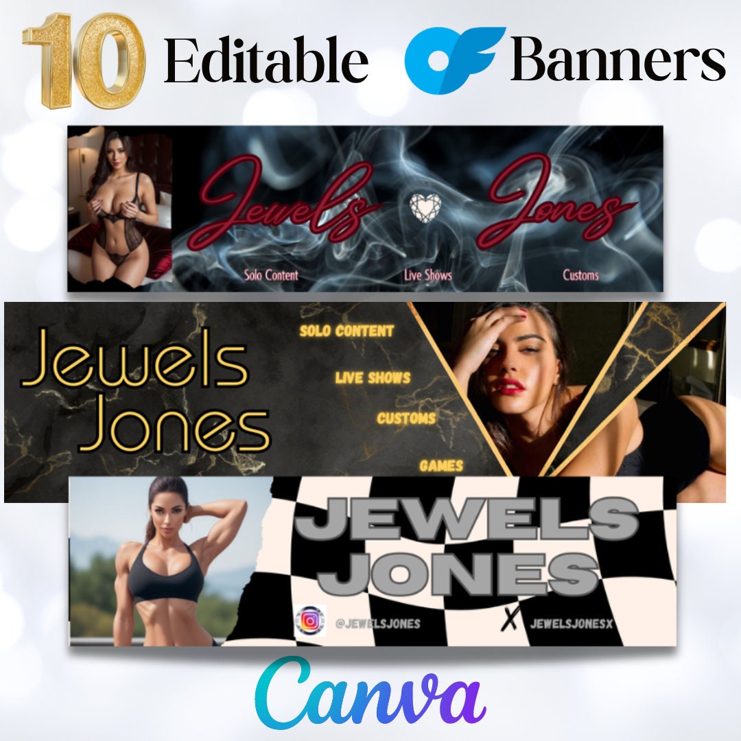 Banner Only Ridwan Onlyfans Banner Template Bundle, Social Media Promo (canva) - Etsy