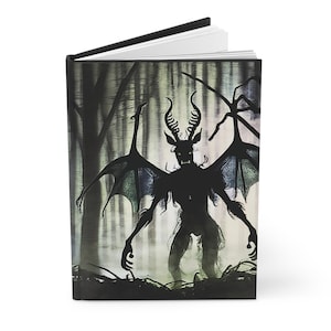 Jersey Devil Cryptid Notebook - Hardcover dagboek, matte afwerking, Cryptid Lover Diary, cadeau paranormaal onderzoeker