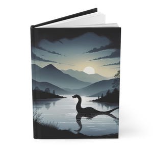 Loch Ness Monster hardcover dagboek, notitieboekje om te schrijven, mat dagboek, cadeau voor schrijvers, cryptid