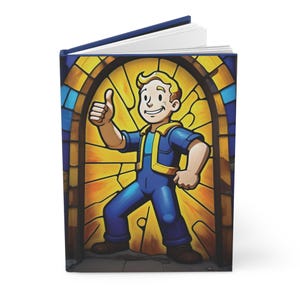 Vault Boy Hardcover Journal, Gamer Gift, Creative Writing Notebook, Unique Stationery, Gift for Students