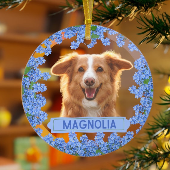 brindle dog ornament