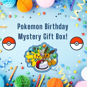 Pokemon: BIRTHDAY Gift Box! | Includes Boosters, Cards, Accessories, Toys, & More!!