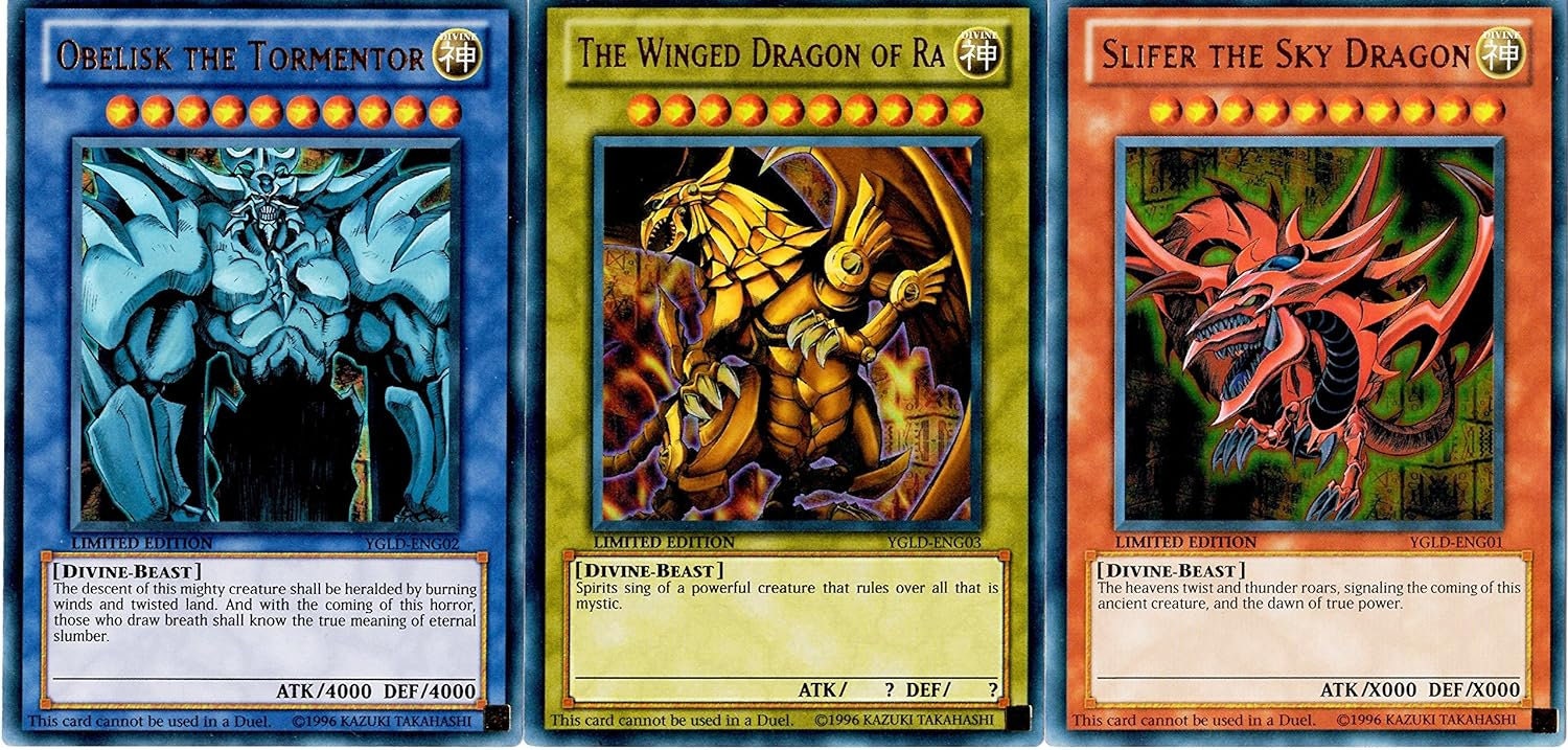 Yugioh TCG: Egyptian God Card Gift Box | Includes Tins, Decks, Booster Packs,  Promos, & More! Slifer, Ra, and Obelisk! - Etsy