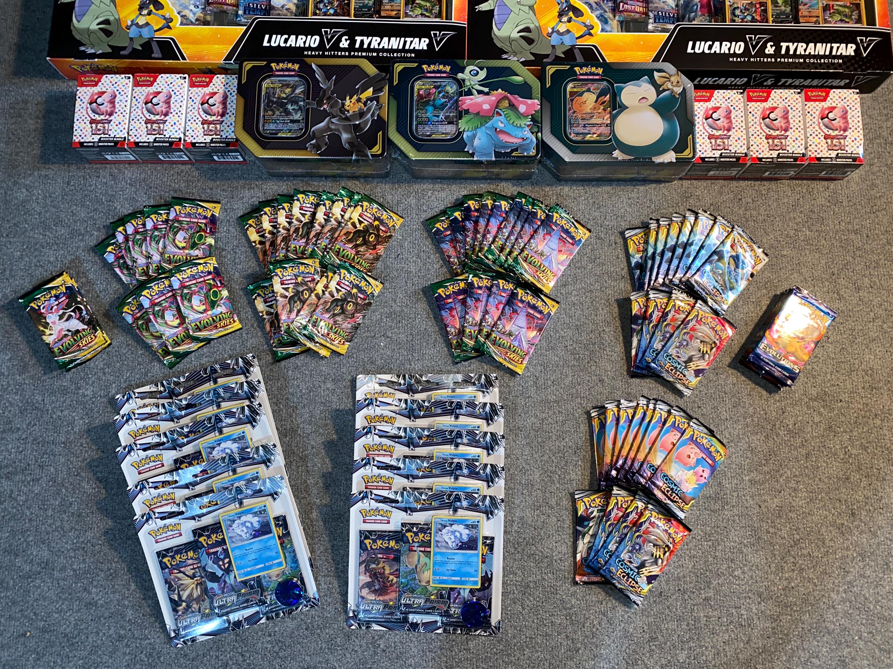 Pokemon TCG: 100 Gift Box | Includes Boosters, Sealed Products, Cards,  Accessories, & More!! - Etsy