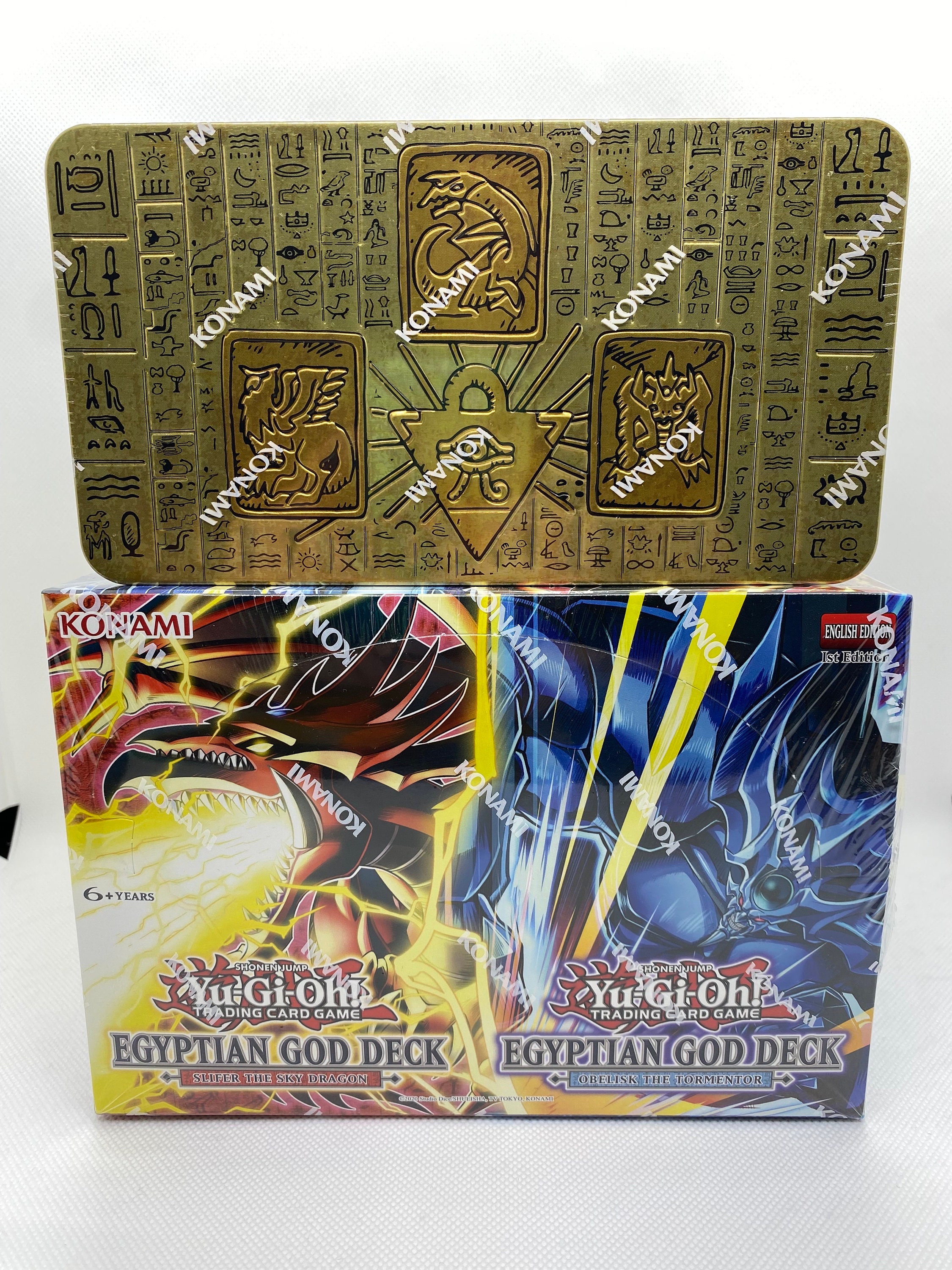 Yugioh TCG: Egyptian God Card Gift Box | Includes Tins, Decks