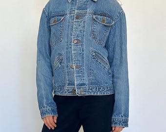 Vintage Wrangler Denim Jacket | 124MJ Made in Malta 80s 90s Size