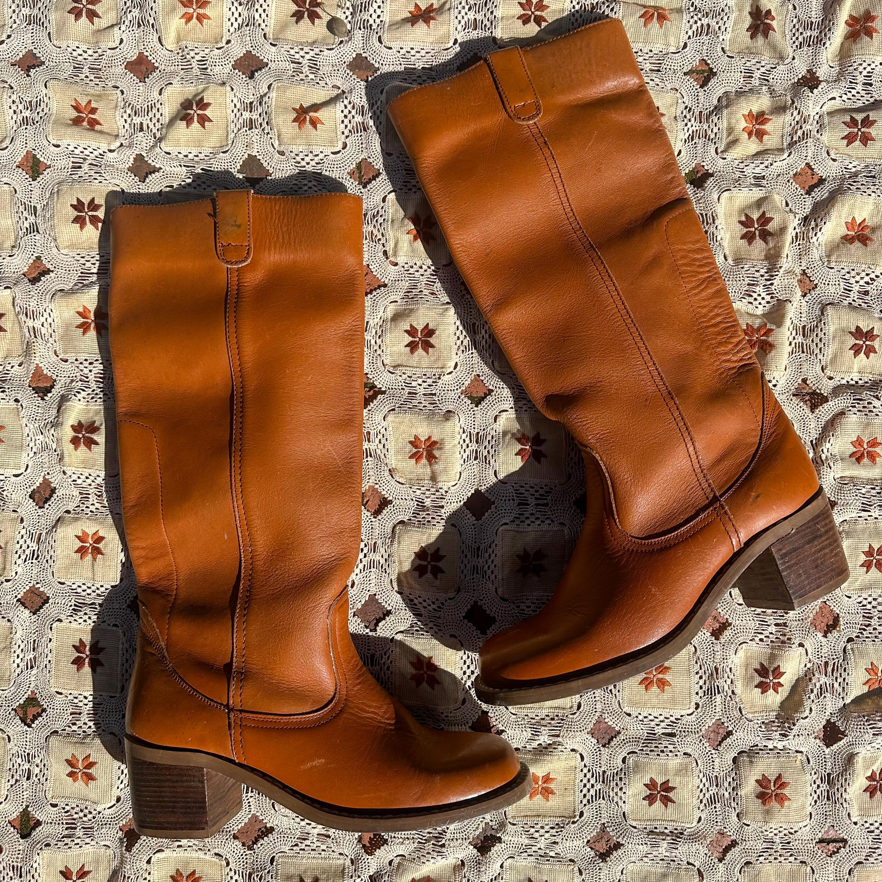 Vintage Frye ブラウン ロングブーツ 6 B Vintage Frye ブラウン ロングブーツ 6 B