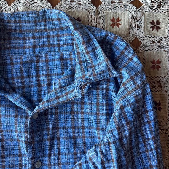 トップス 1950s- French vintage grandpa shirt 1950s- French vintage grandpa shirt