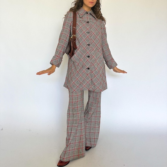 1960s Norma Tullo Wool Suit Set: Vintage Houndsto… - image 1
