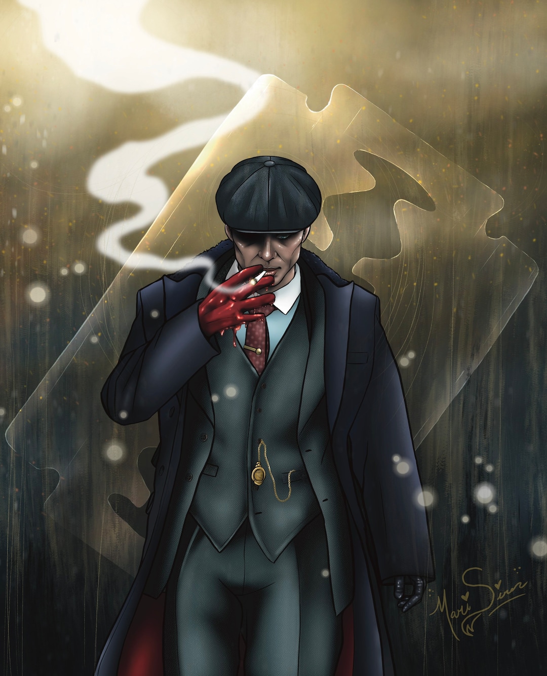 Red Right Hand Peaky Blinders Tommy Shelby 8x10 Etsy Red right hand peaky blinders tommy shelby 8x10 etsy