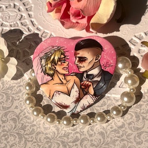 Eddie Gluskin X Waylon Park Heart Couple Pin
