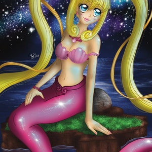 Legend of the Mermaid/ Mermaid Melody Luchia 11x17 Print