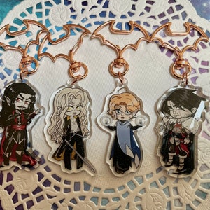 Vampire Acrylic Glitter Charms